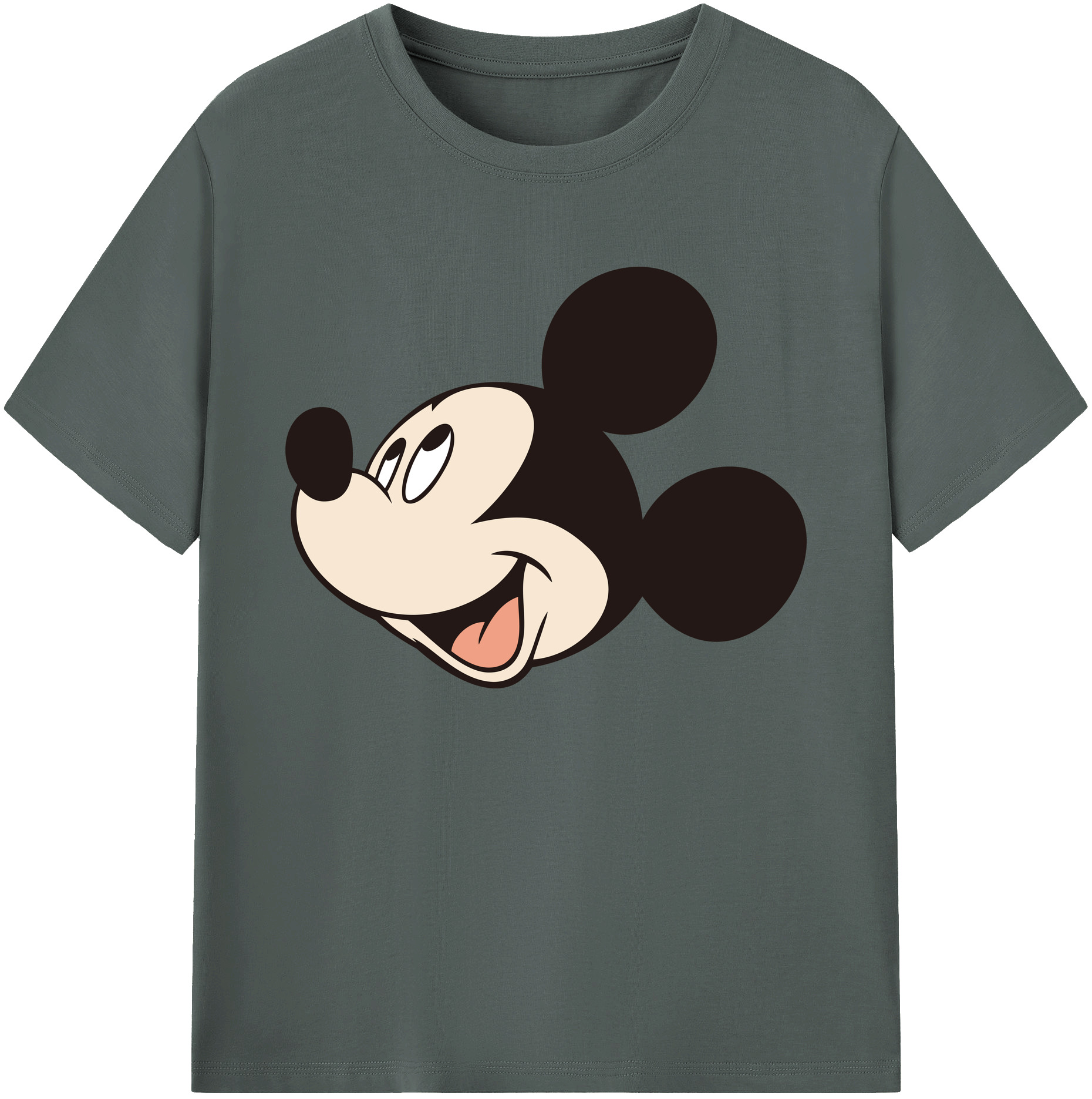 ミッキーマウス Mickey Mouse 綿100％ メンズ半袖Tシャツ｜肌触りやわらか＆通気性